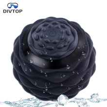 2020 Custom Logo Fitness Yoga Massage Roller, Professional Deep Tissue Rechargeable Vibrating Massage Ball